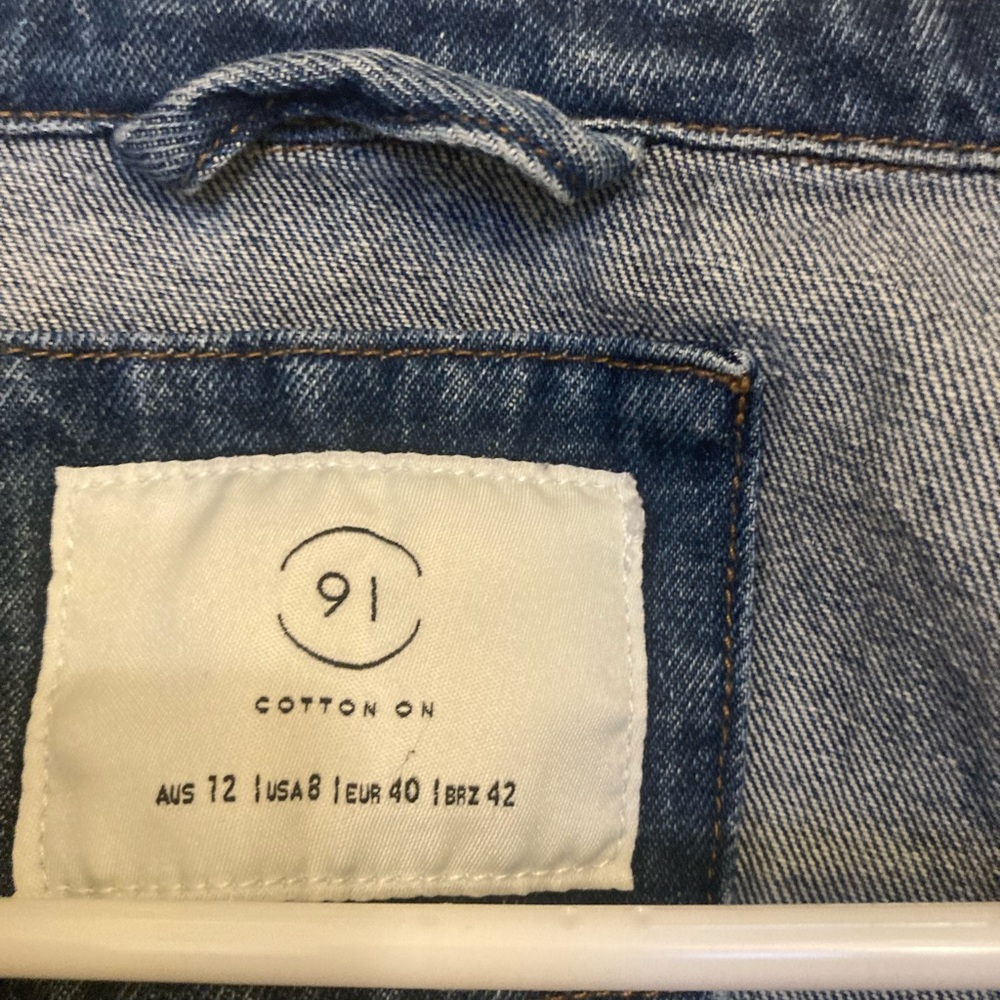 Cotton on cropped denim jacket